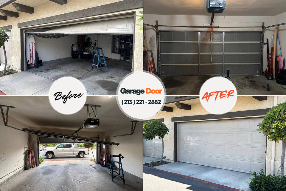 Before and after: garage door repair near me Bear Creek Ranch